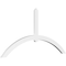 Ekena Millwork Archdale Architectural Grade PVC Gable Bracket, 84"W x 42"H x 2"D x 4"F, 12/12 Pitch GBP084X42X0204ARC00 - alternate 1